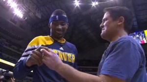 Flashback! Corey Brewer receives his 2011 NBA Championship ring on February 15, 2012. 